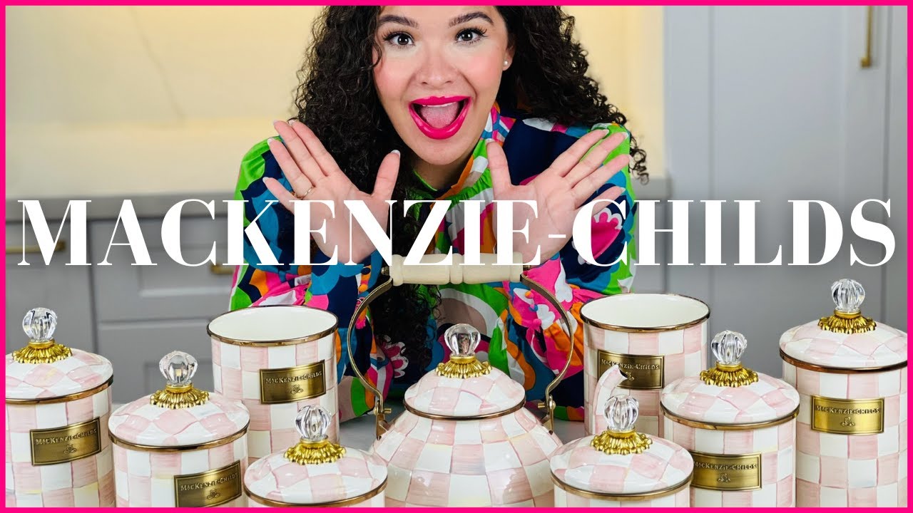 MACKENZIE-CHILDS- Unboxing ENTIRE Rosey Check Collection💖