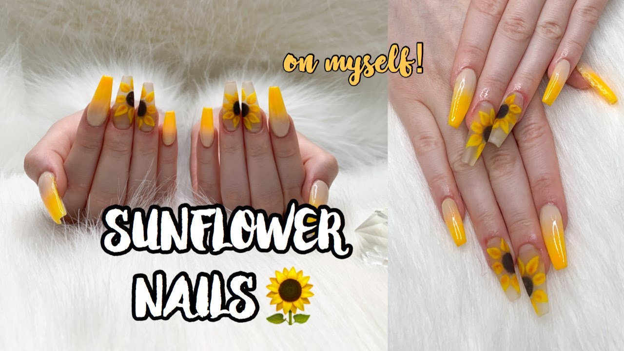 SUNFLOWER NAILS TUTORIAL
