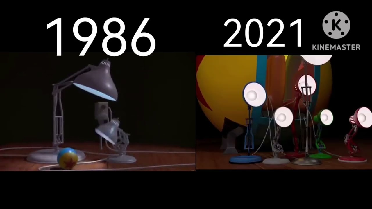 Luxo Jr and Luxo Senior Ball Comparison (1986-2021)