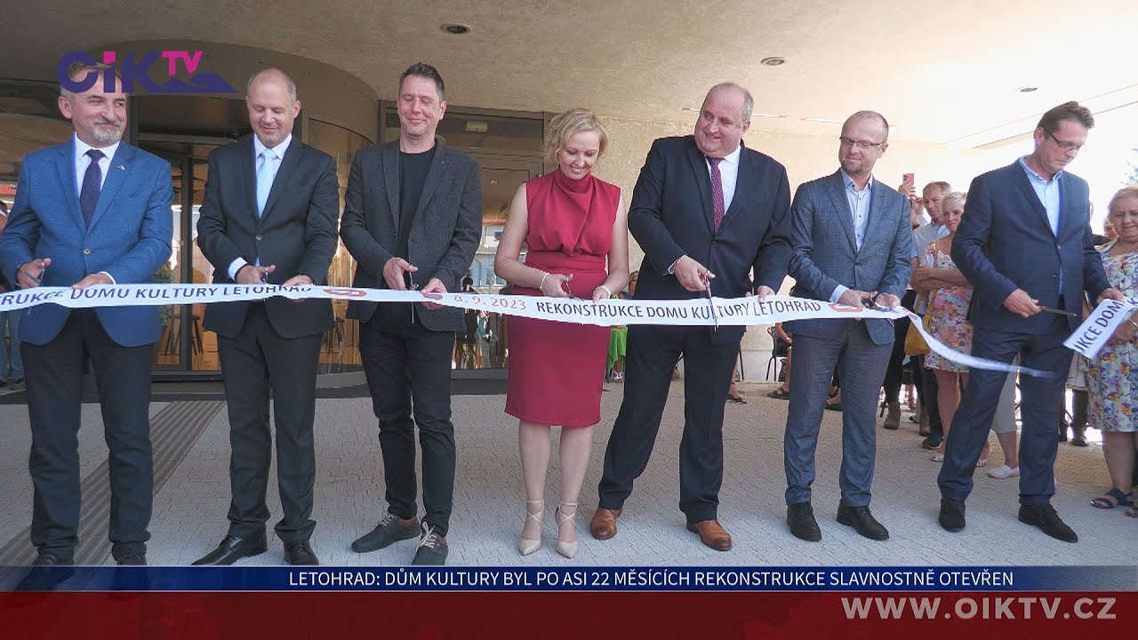 Letohrad: Dům kultury byl po asi 22 měsících rekonstrukce slavnostně otevřen