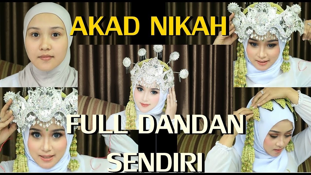 NIKAH DANDAN SENDIRI PAKE HIJAB SIMPLE || PASANG SIGER SUNDA SENDIRI DAN MAKNANYA ||