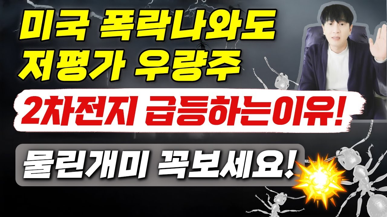 미국 폭락나와도 '이 주식'급등하는 이유! POSCO홀딩스/현대차/현대모비스/한국전력/한전기술/대우건설(LG전자,LG,에코프로,삼성SDI,포스코DX)알테오젠/2차전지