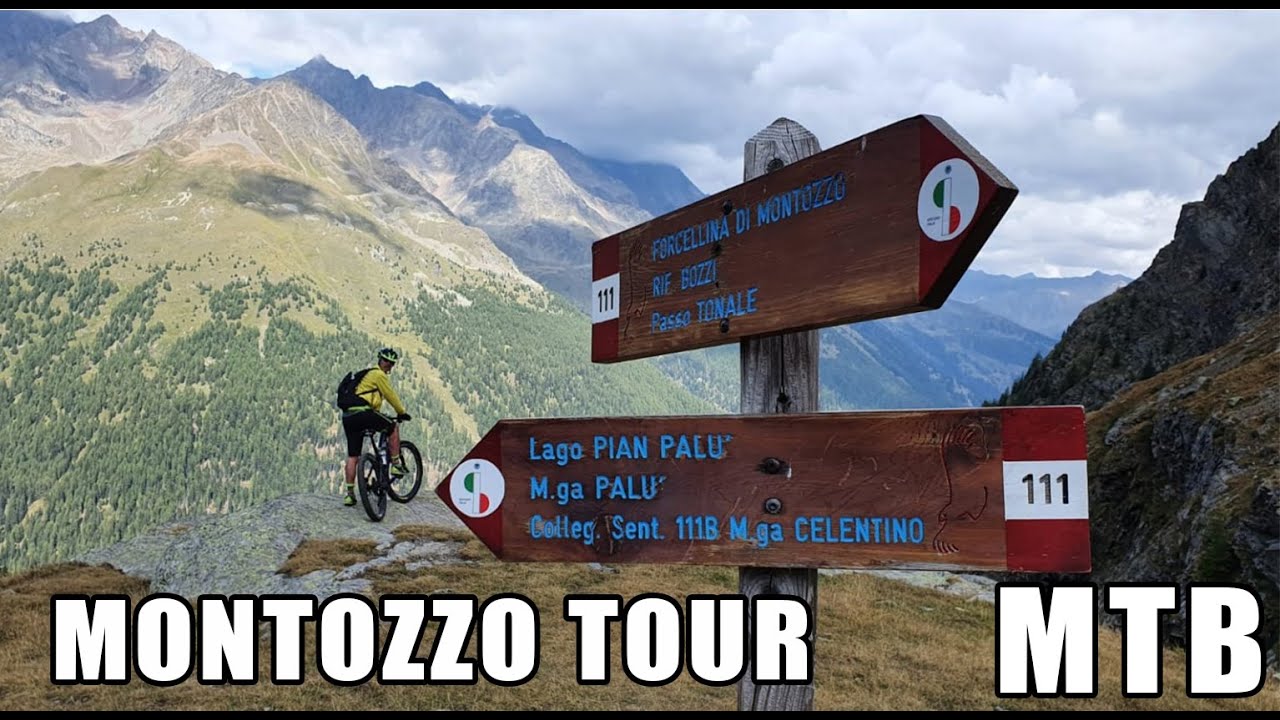 MONTOZZO MTB tour. Ponte di Legno, case di Viso, rifugio Bozzi, Passo del Tonale in mountain bike.