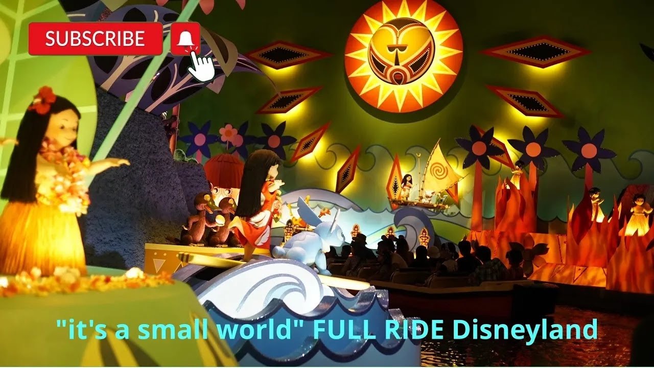 4K it's a small world FULL RIDE at Disneyland #travel #disney #adventure