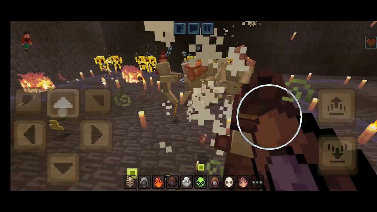 Batalha de mobs no Minecraft 