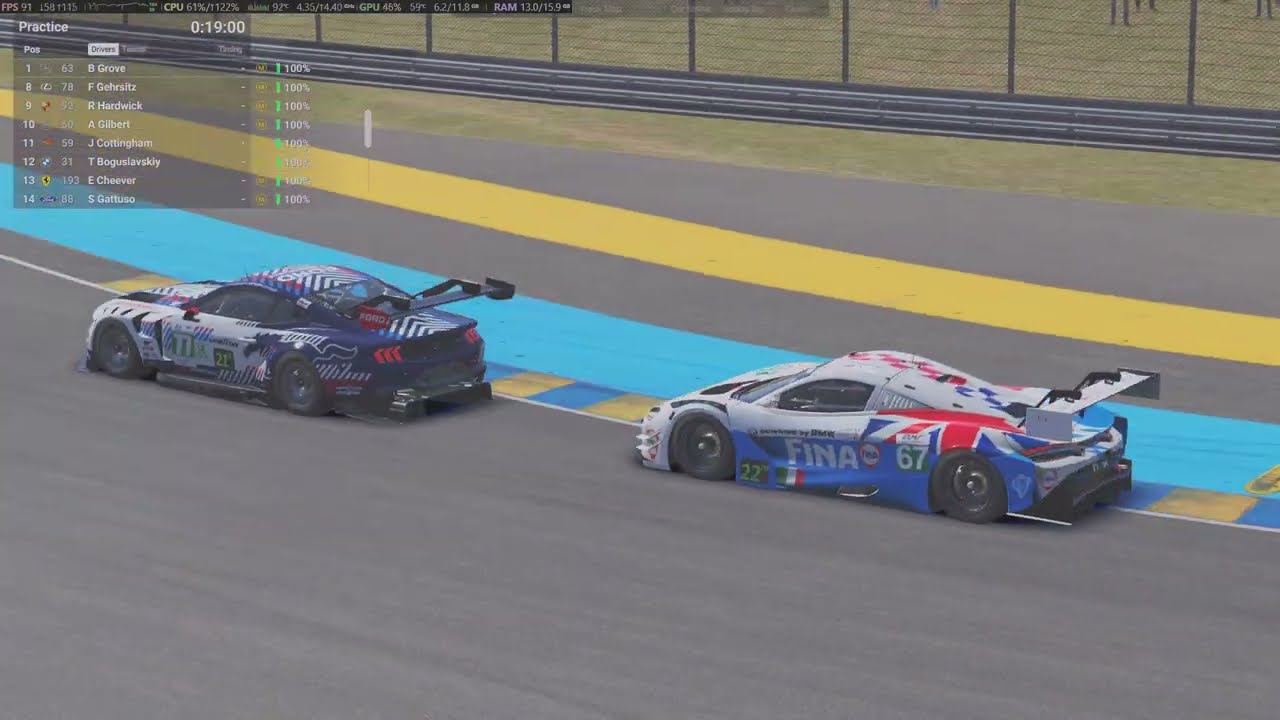 Le Mans Ultimate :Practice at Le Man Circuit DE La Sarthe