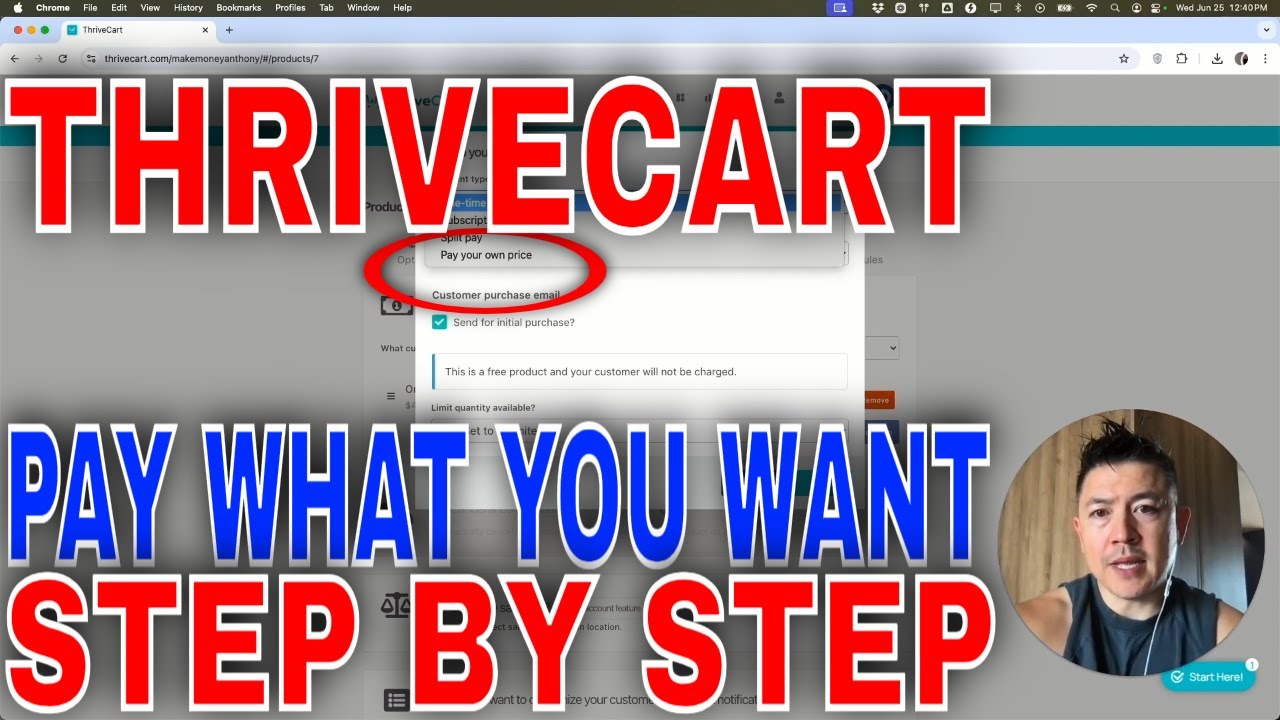 ✅  How To Set Pay What You Want Pricing In ThriveCart🔴