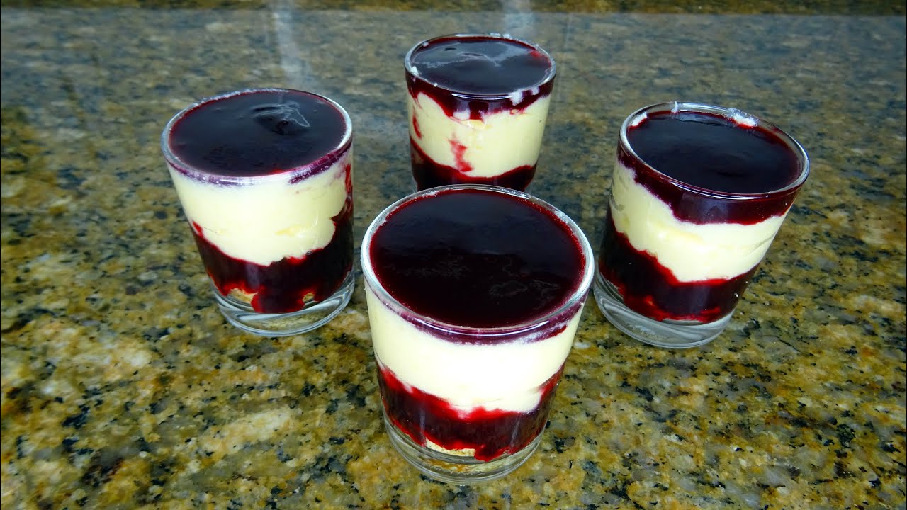 Vasito de crema napolitana