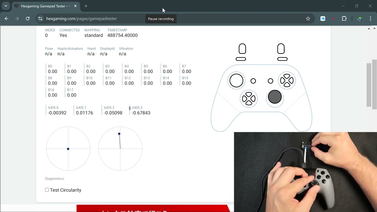 HexGaming Phantom Controller Calibration