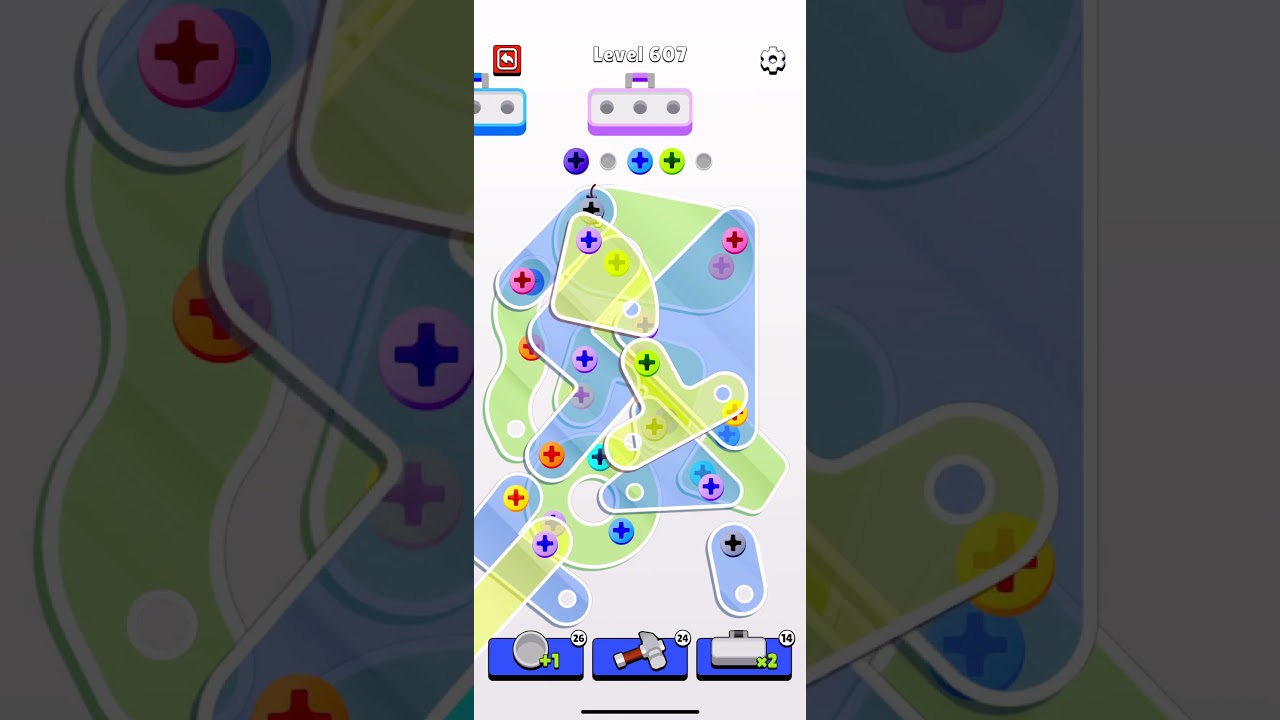 Screw Jam Level 607 #スマホゲーム #パズルゲーム #games