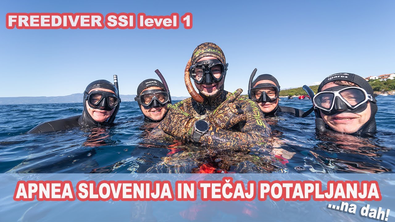Z APNEA Slovenija gremo v globine! In kako do SSI level 1 freediver cerfitikata?! l LUNCAvlog l
