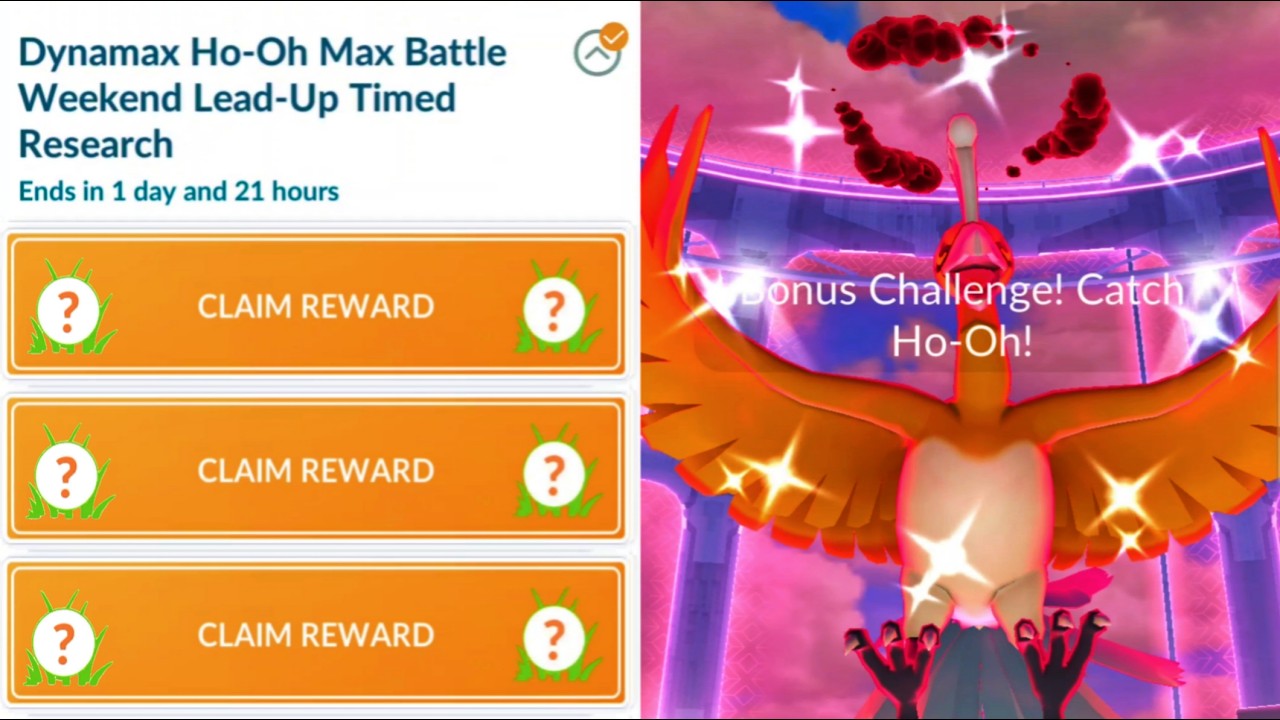 first ever Shiny Dynamax Ho-oh... (first battle)