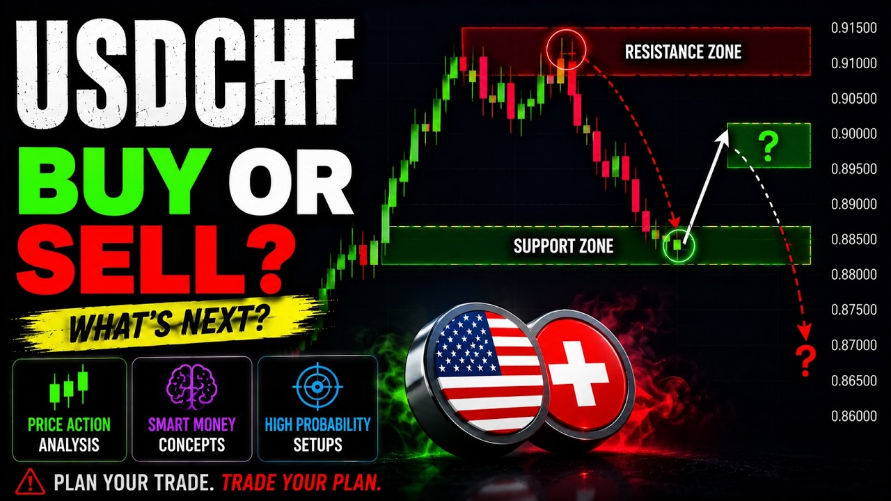 USDCHF Trading Strategy: Technical and Order Flow Analysis!