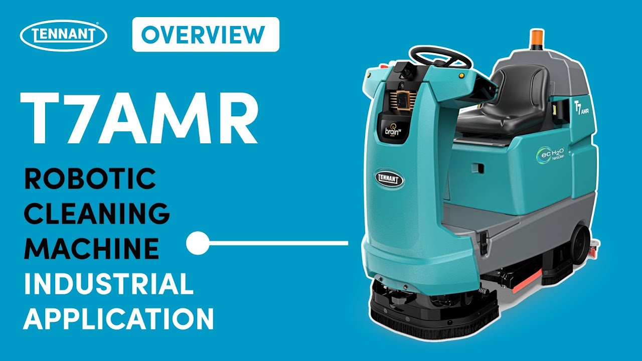 T7AMR Ride-On Robotic Scrubber Industrial Application | Product Overview | Tennant Company