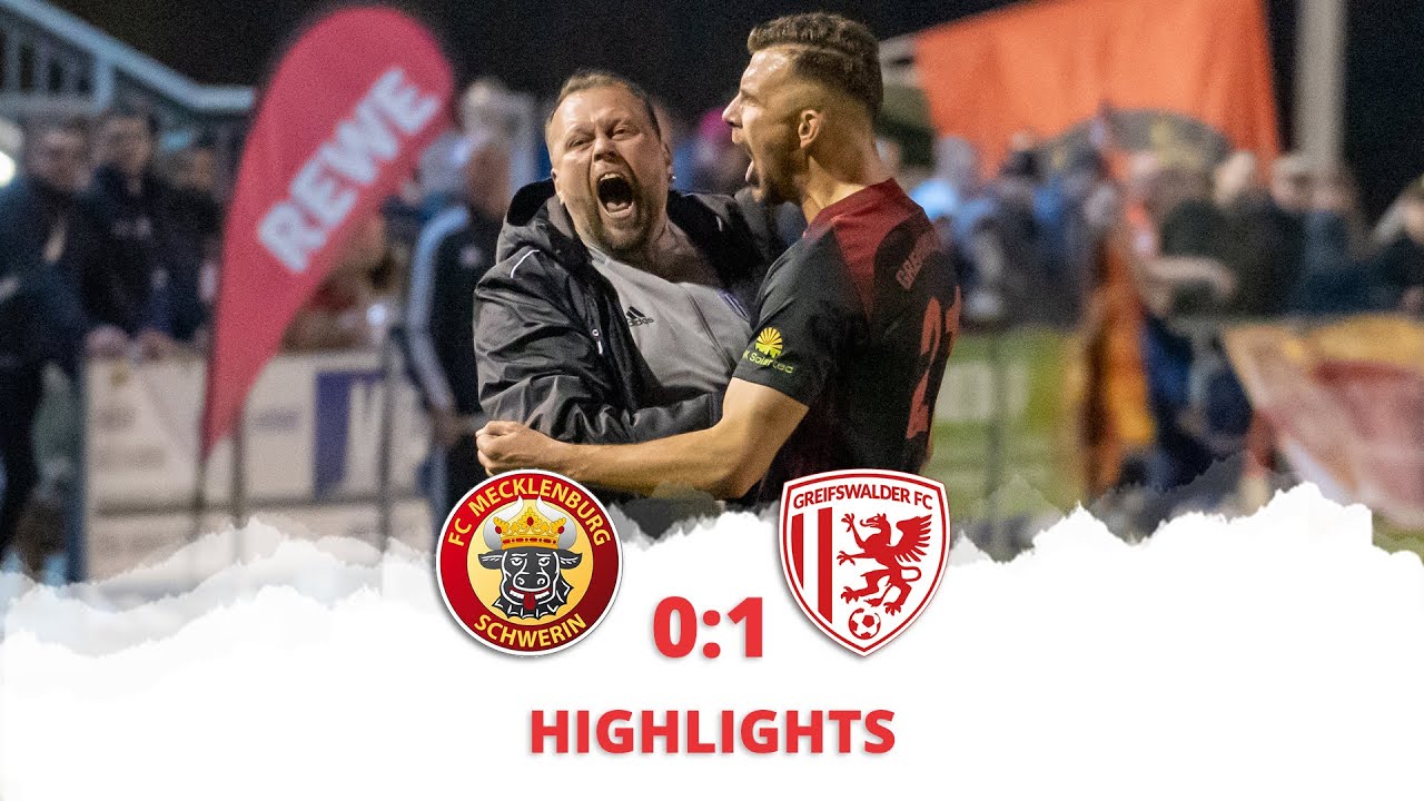 HIGHLIGHTS | FC Mecklenburg Schwerin - Greifswalder FC | Landespokal Viertelfinale, Saison 21/22