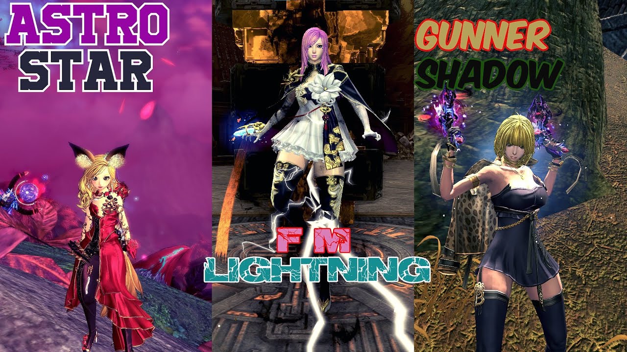 Blade and Soul : Astromancer VS Fm vs Gunner on DPS