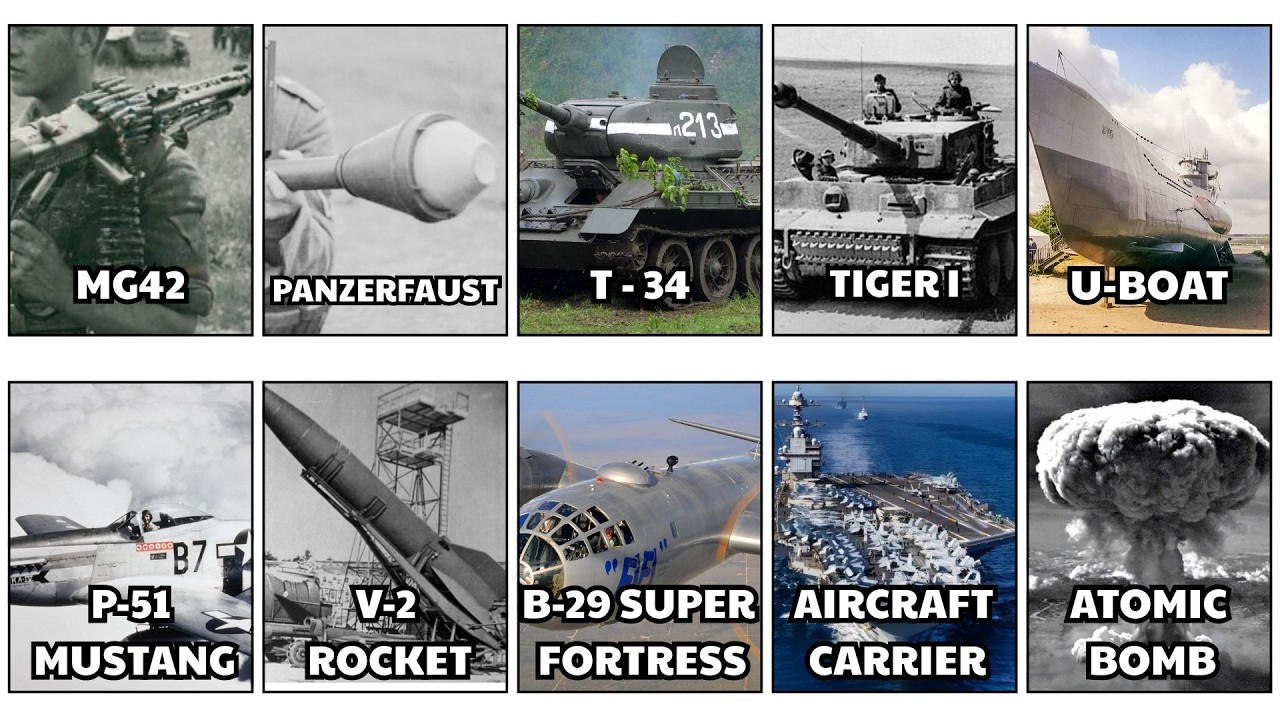 Top 10 Vũ Khí Mạnh Nhất WWII – Khi Công Nghệ Biến Thành Ác Mộng
