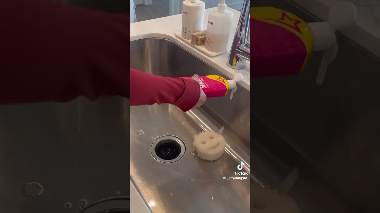 KITCHEN SINK DEEP CLEAN ASMR | VIA _kaylaargyle_ tt