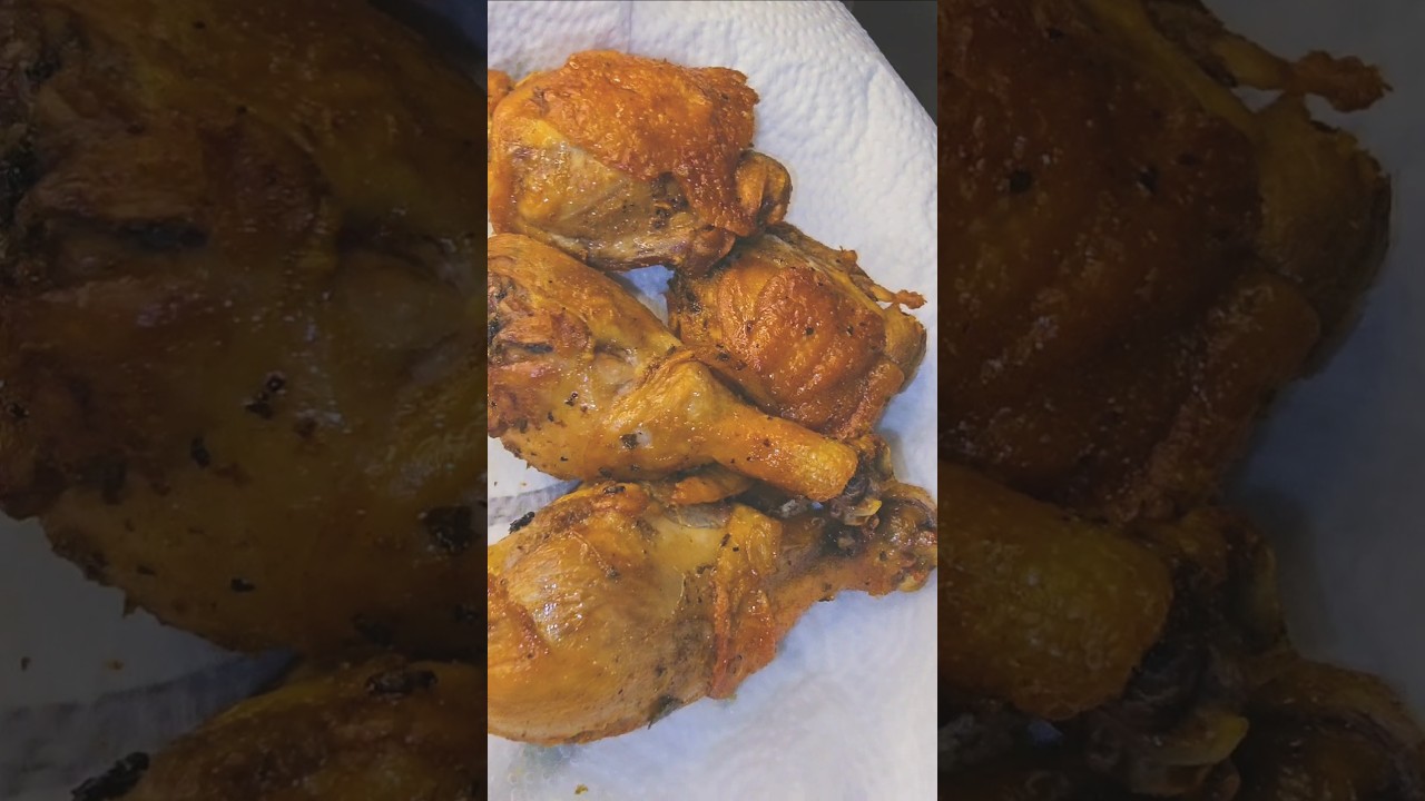 Delicious Dominican Fried Chicken😎 no flour, no eggs #dominicana #dinner #friedchicken