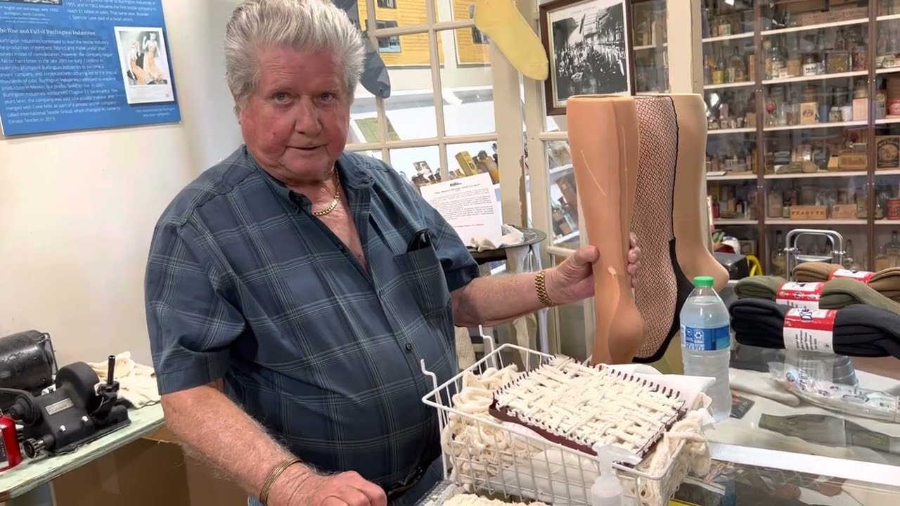 How to make a sock on an antique knitting machine