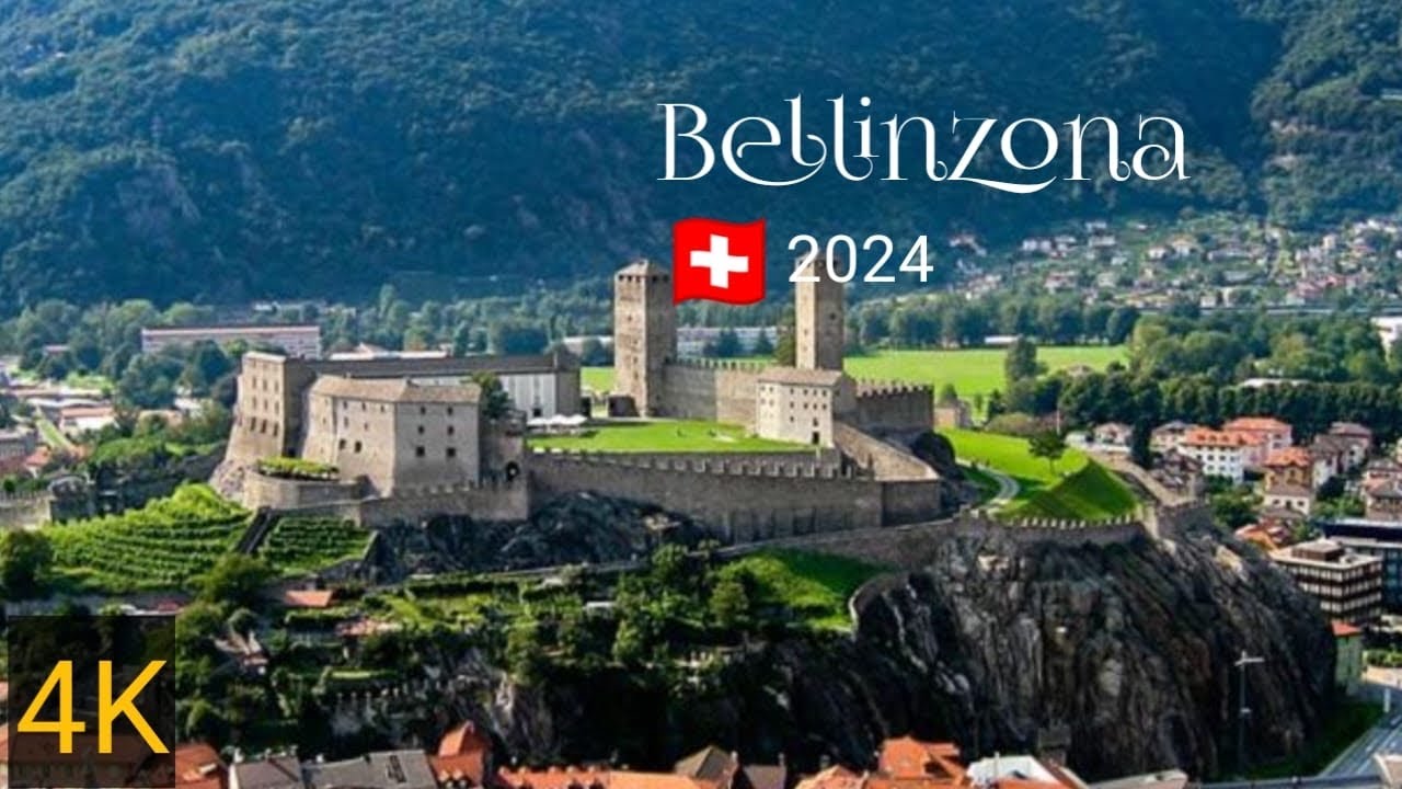 Bellinzona Swiss 🇨🇭4K walk| walking tour of Bellinzona| amazing walk in Switzerland 🇨🇭|