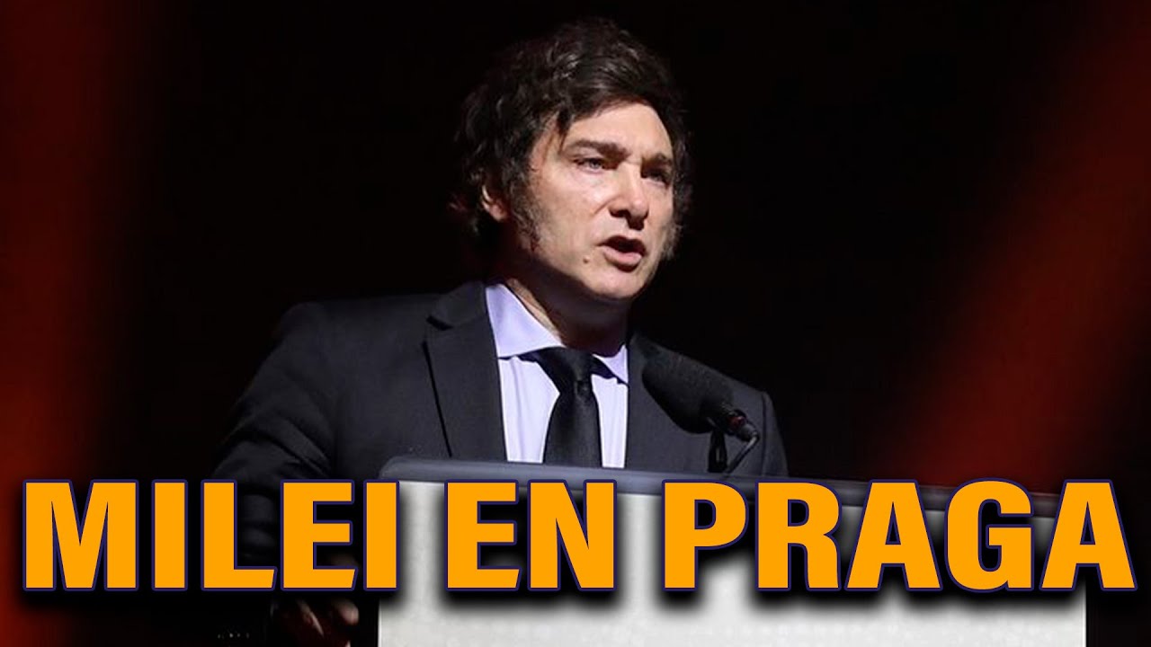 MILEI HABLÓ EN PRAGA Y RECIBIÓ EL PREMIO DEL INSTITUTO LIBERAL l URGENTE MILEI