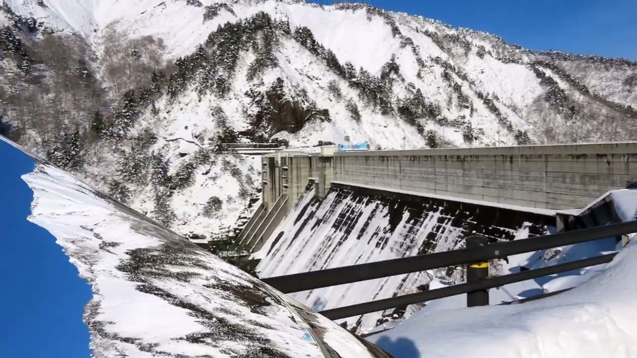 雪の笠堀ダムへ～（晴天に誘われて）