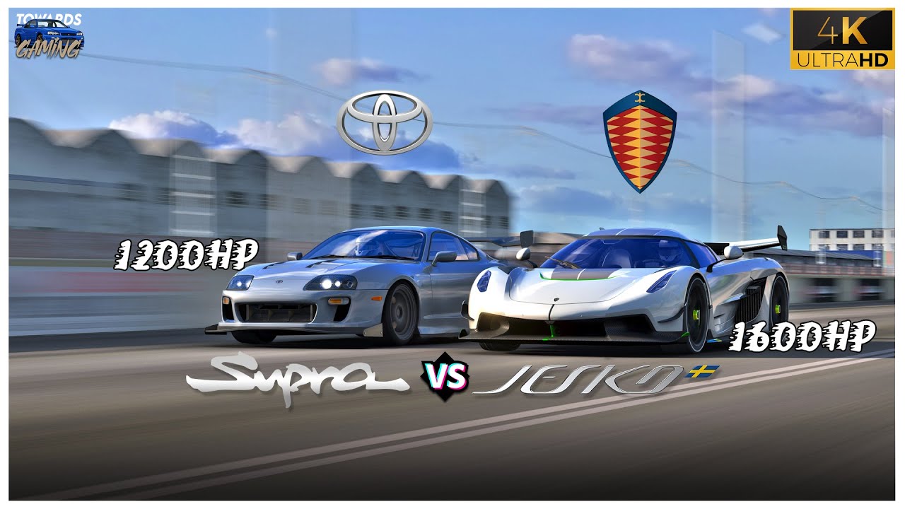 1200HP Toyota SUPRA VS 1600HP Koenigsegg JESKO ATTACK | WHICH IS FASTEST ?