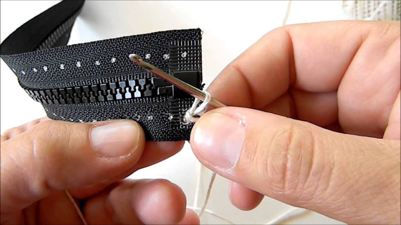 How to Crochet a Zipper onto a Jacket