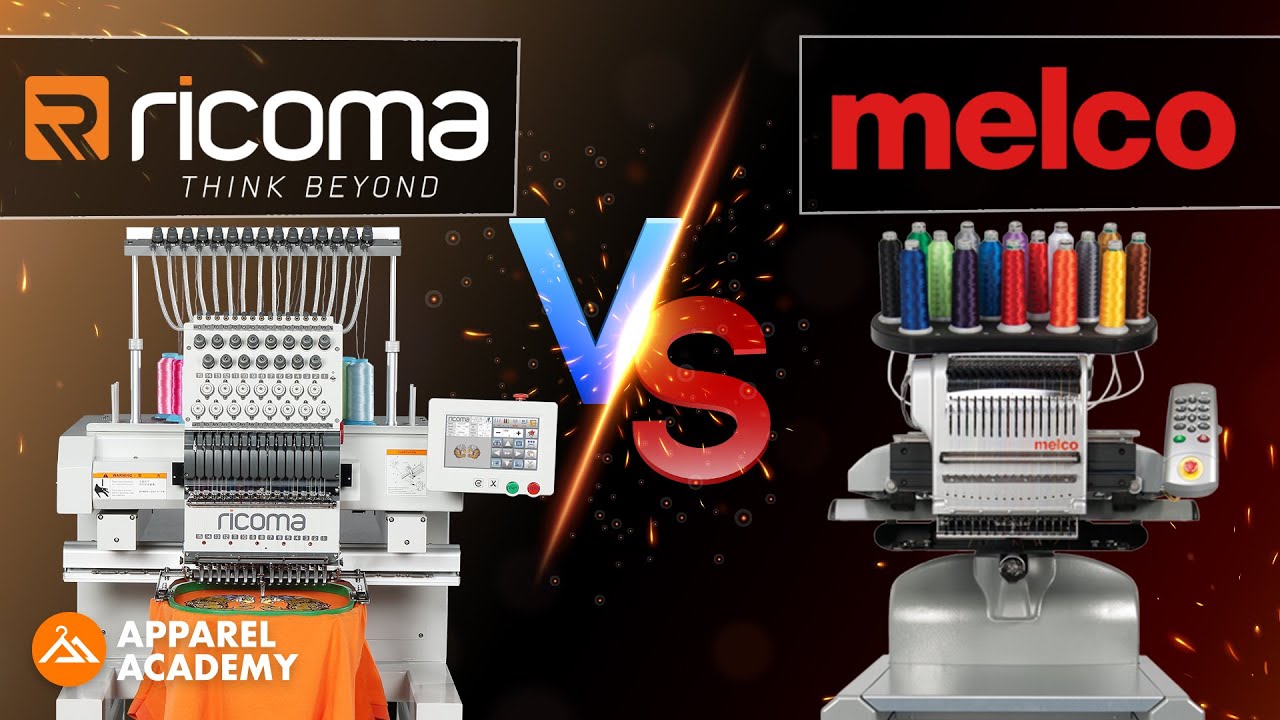 Ricoma Embroidery Machine Vs. Melco | Battle of the Embroidery Machines | Apparel Academy (Ep57)