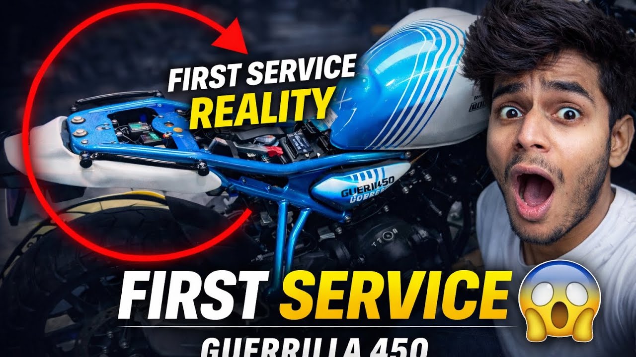 Royal Enfield Guerrilla 450 First Service | ₹ Kitna Laga? 😱