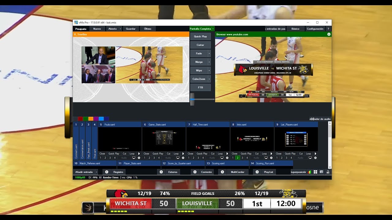 vPlus - Broadcast Basketball Package (Paquete)