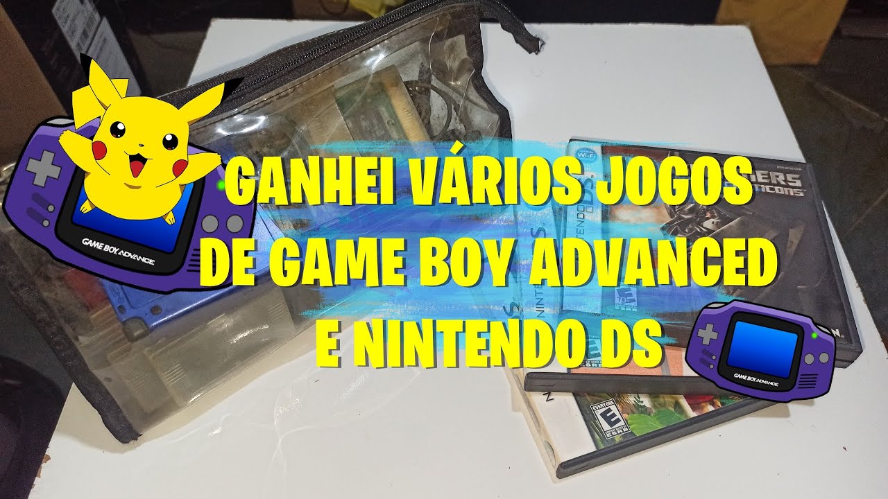 GANHEI VÁRIOS JOGOS DE GAME BOY ADVANCED E NINTENDO DS!