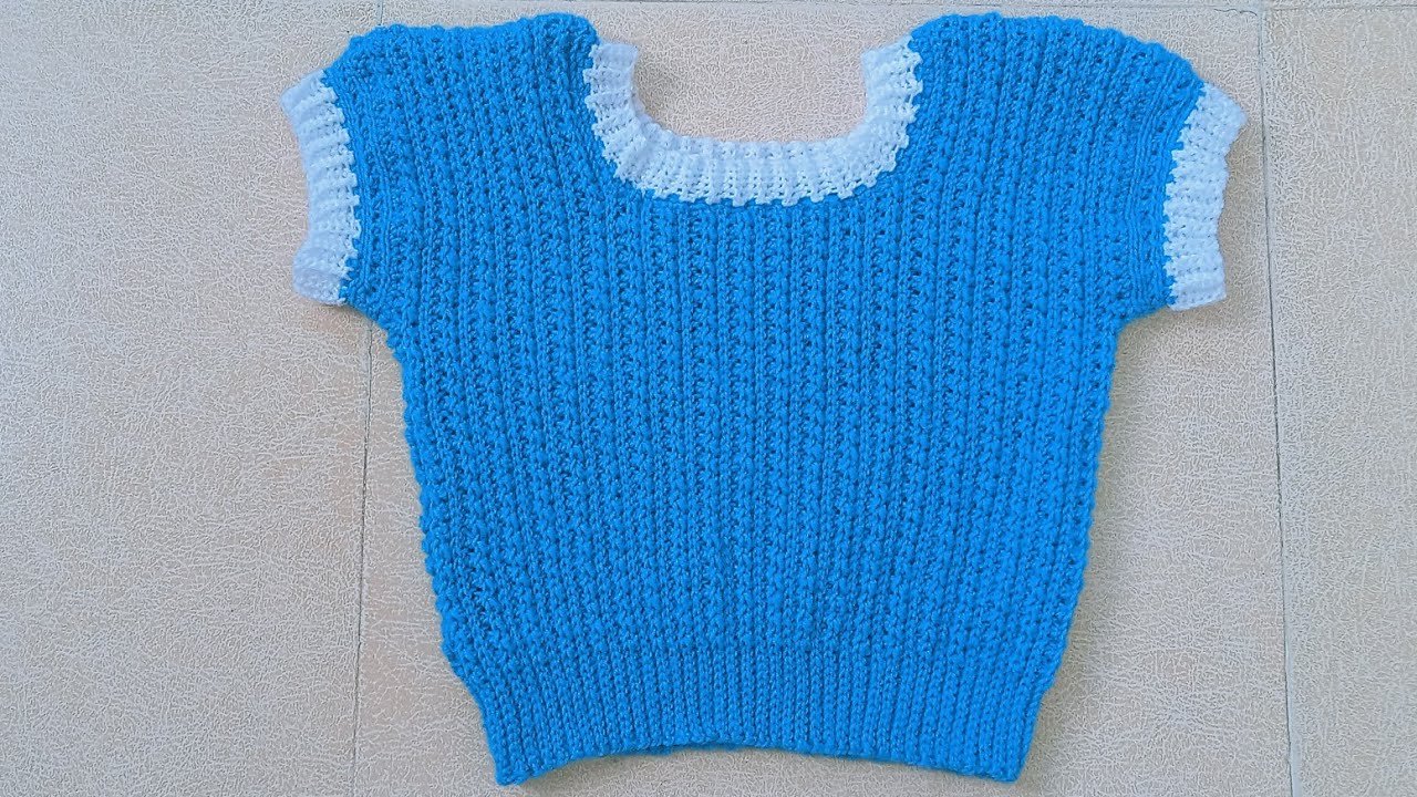 very easy crochet crop top or blouse for girls (subtitles available)