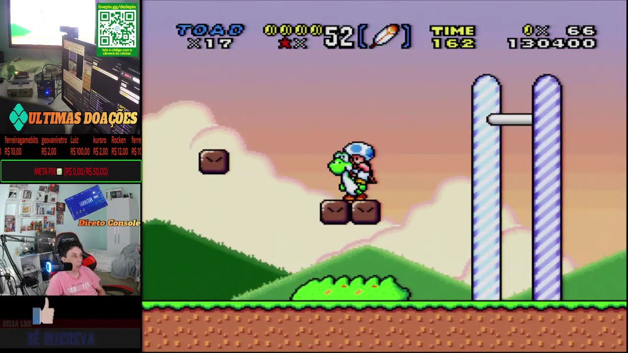 SUPER MARIO REDONE 40 ANOS GAMEPLAY DIRETO SUPER NINTENDO EVERDRIVE FX-PAK PRO