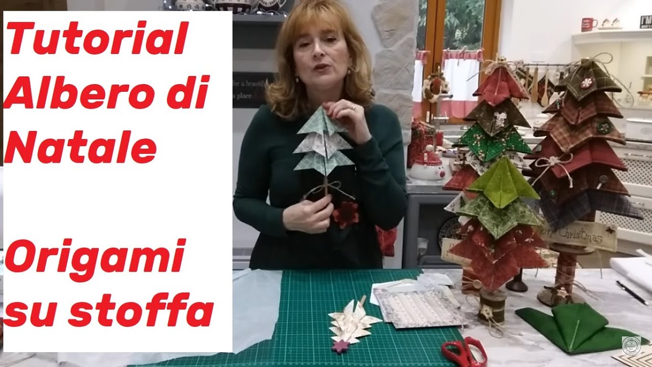Albero di Natale, tutorial con tecnica Origami su stoffa, Countrymammy.com