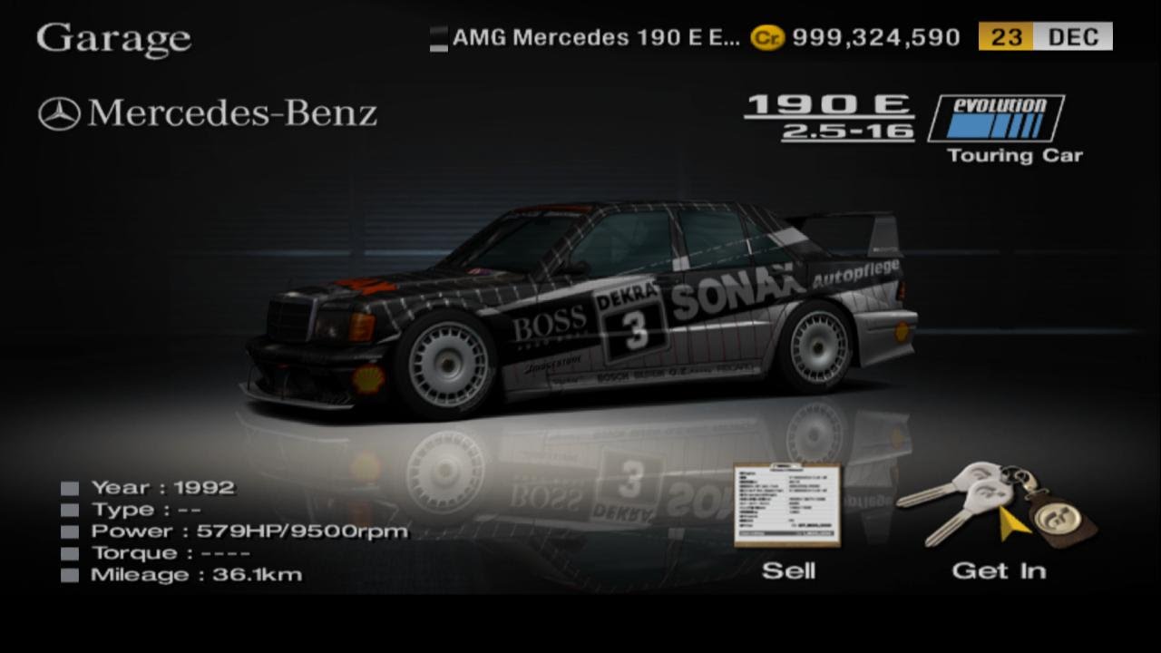 Gran Turismo 4 - Mercedes-Benz 190 E 2.5 - 16 Evolution II Touring Car - PS2 Gameplay HD