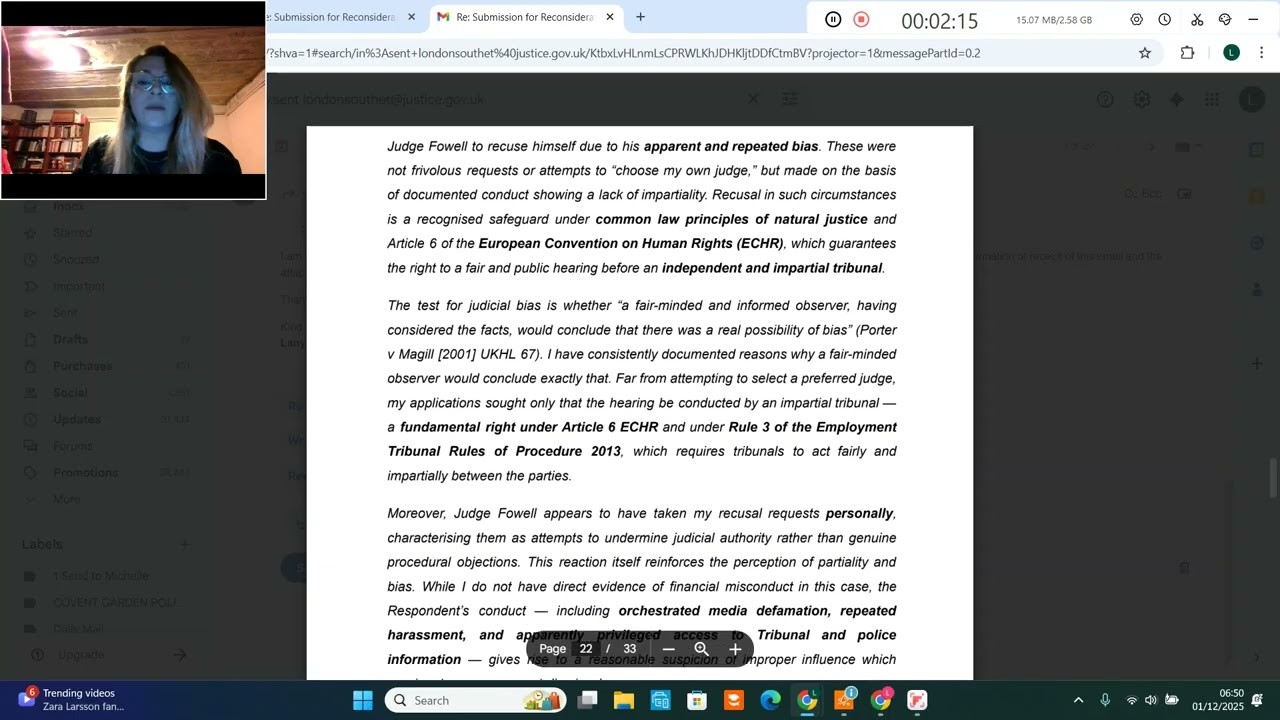 Ashwell v Vin X Limited Employment Tribunal ReasonsResponse 13