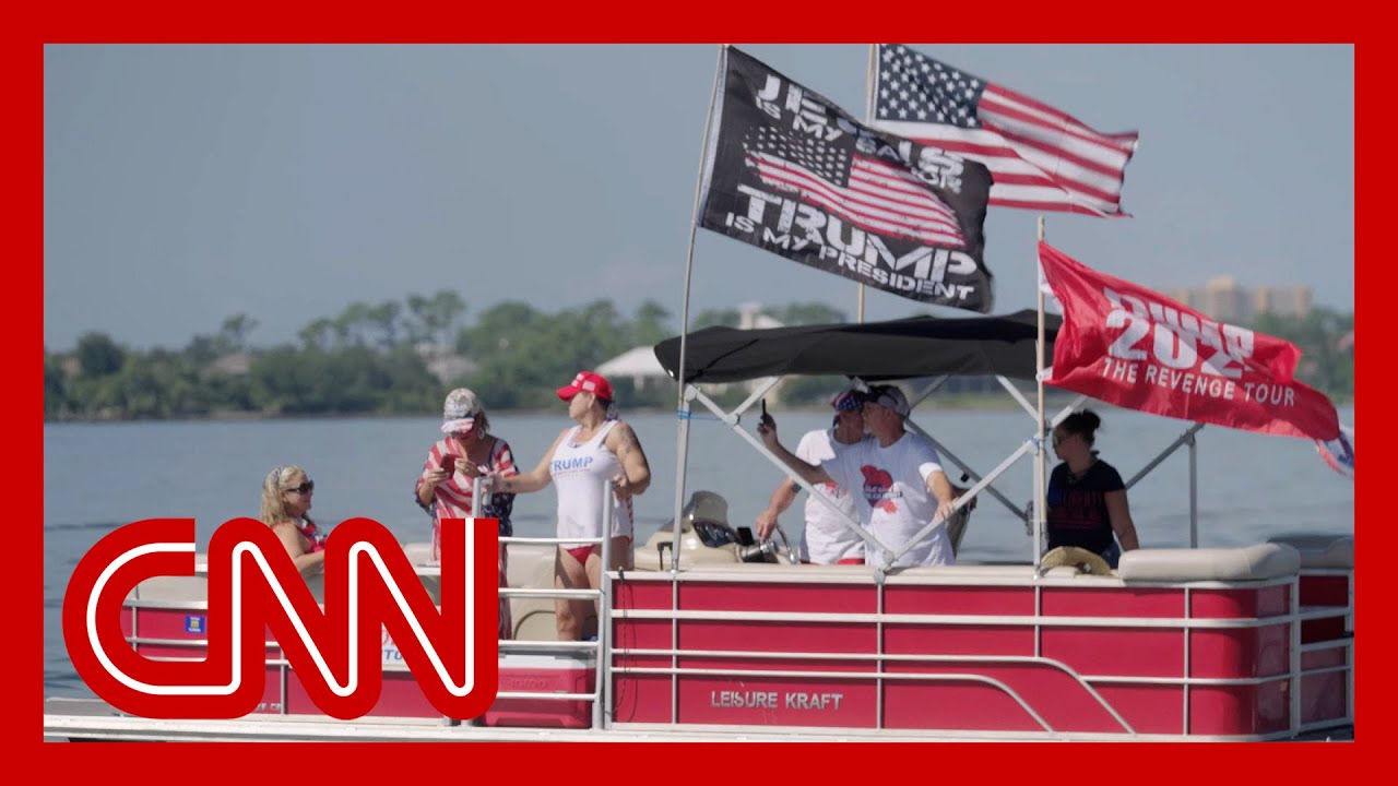 Trump supporter at MAGA boat parade speaks on former president's false claims on Haitian migrants