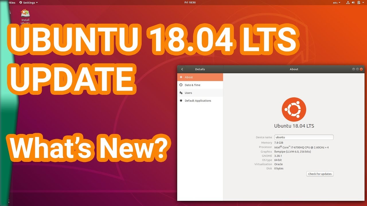 Ubuntu 18.04 LTS Bionic Beaver update