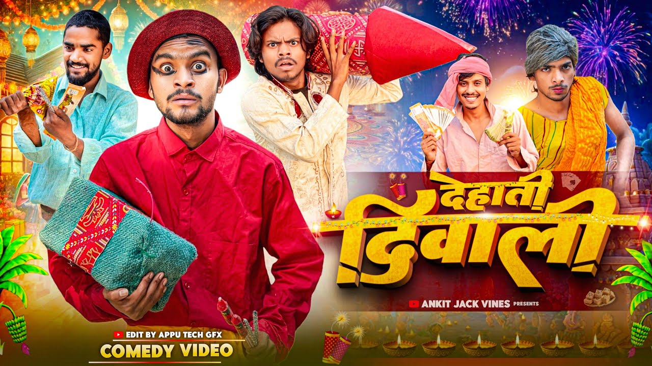 देहाती दिवाली || Dehati Diwali - Comedy Video || Ankit Jack Vines