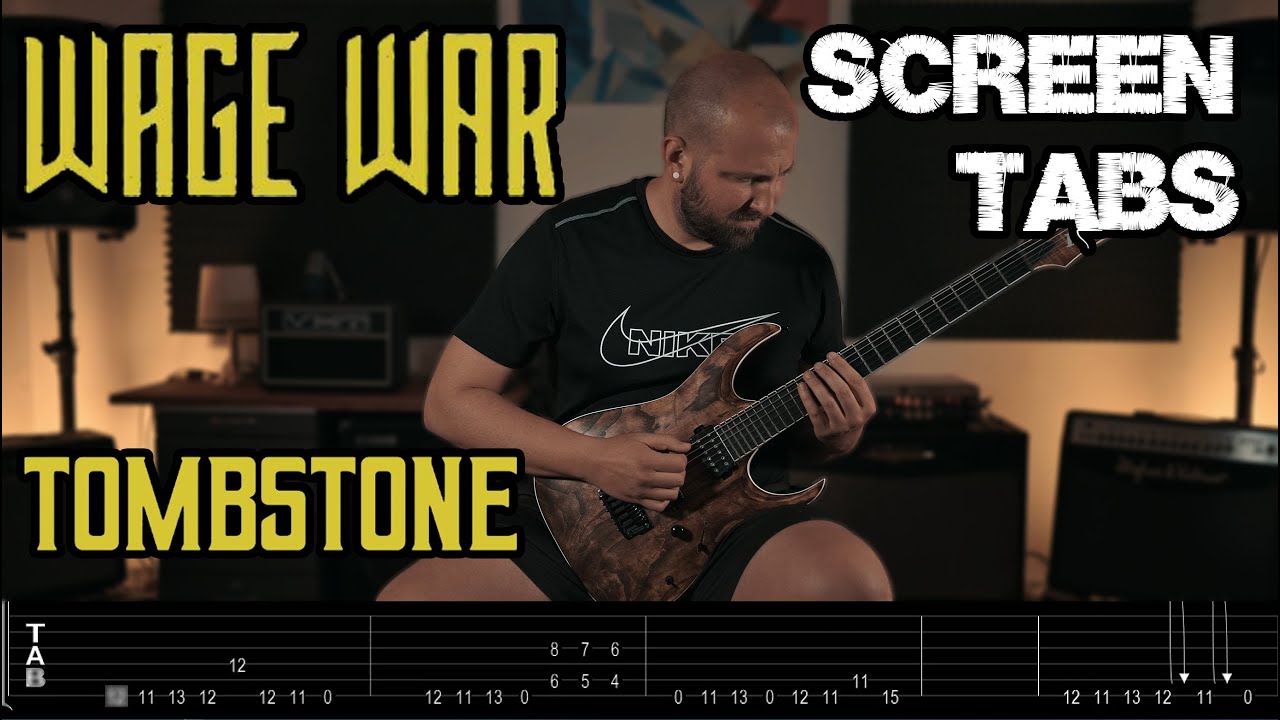 WAGE WAR Tombstone Cover (SCREEN TABS)