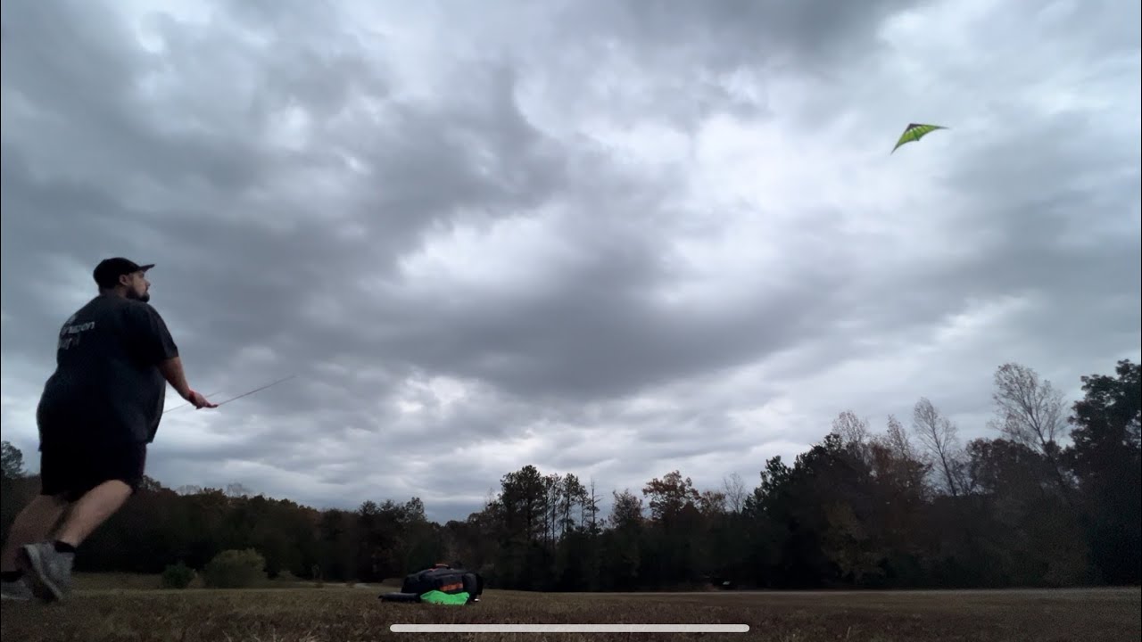 Prism Hypnotist Citrus Kite Flying on a Windy Fall Day