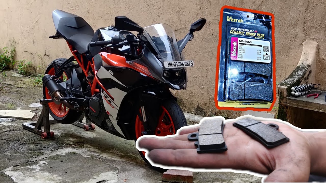 Installation of ceramic brake pads on KTM RC390 | Vesrah Brake Pads | LRL Motors |
