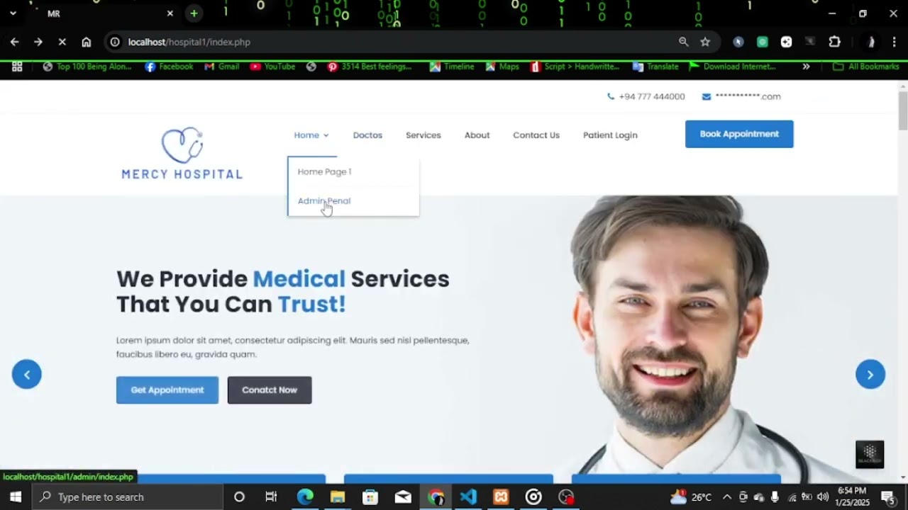 Hospital Management System Web Application with MySQL | Full Project Tutorial