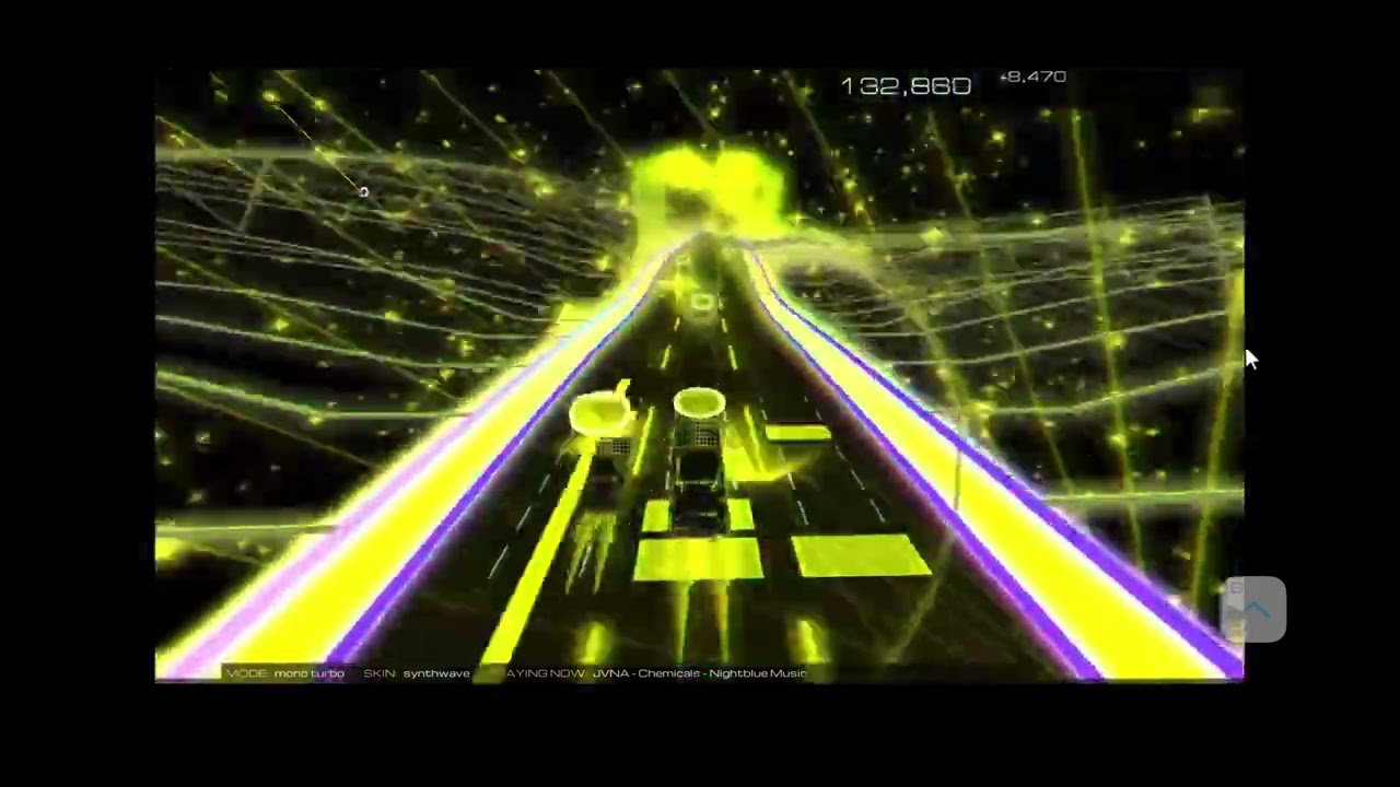 Audiosurf 2 Ep. 3723: JVNA - Chemicals. 381K score. Mono Turbo.
