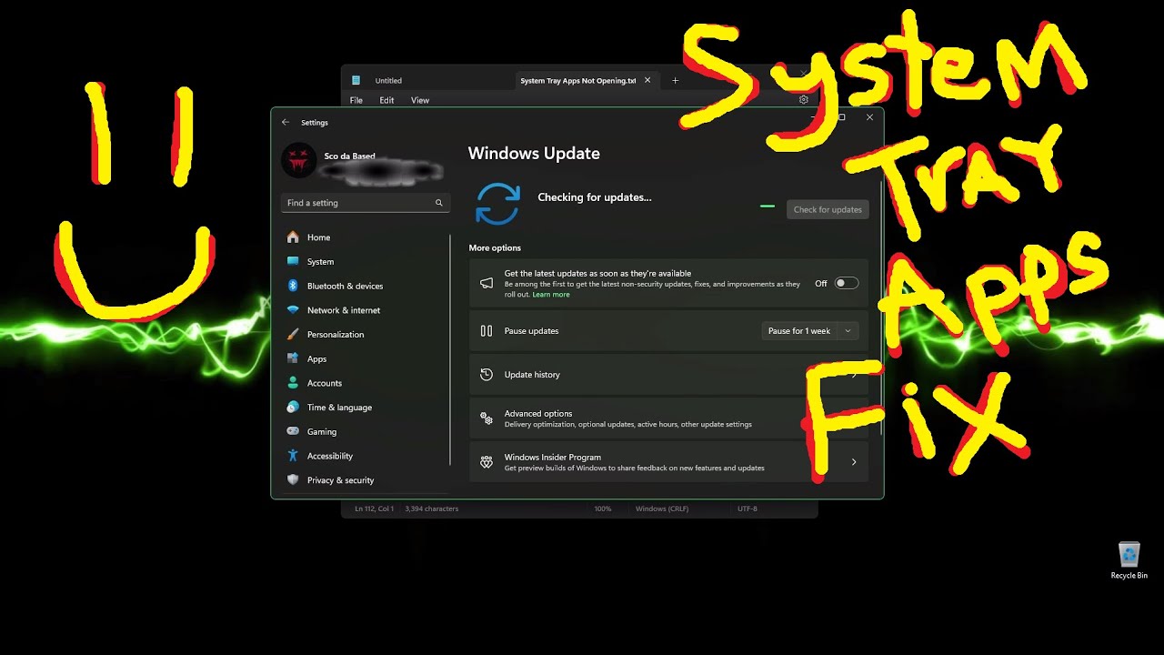 How To: Fix System Tray Apps (Not Opening)