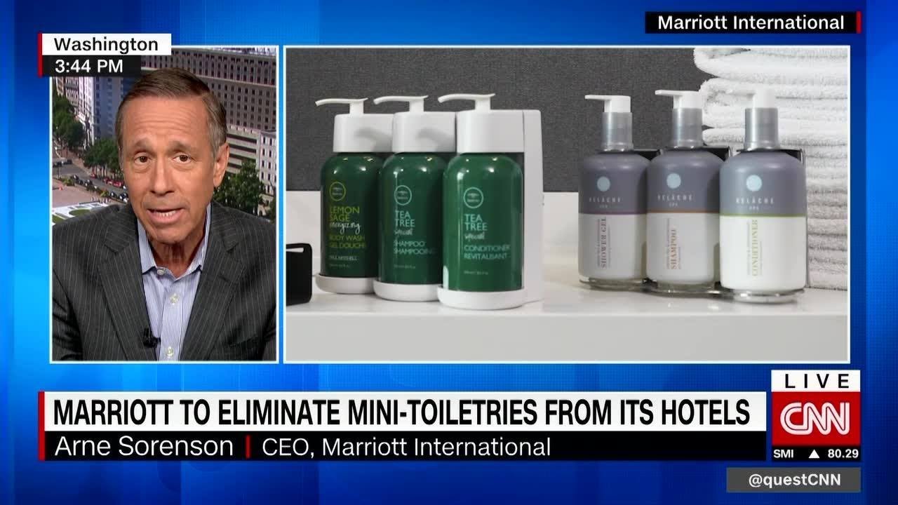 Marriott to eliminate mini-toiletries from its hotels