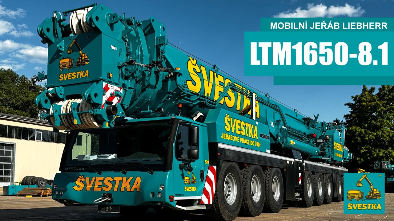 Mobilní jeřáb Liebherr LTM1650-8.1 - Pavel Švestka, s.r.o.