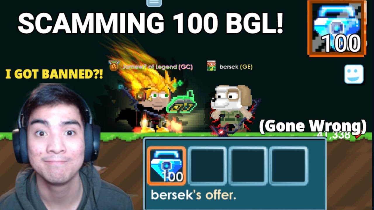 SCAMMING 100 BGL! (Gone Wrong) + I GOT BANNED?! 